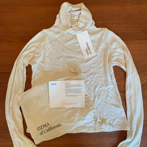 Ozma of California Marianne Turtleneck Silk Noil